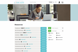 Charlotte Library Website Design
